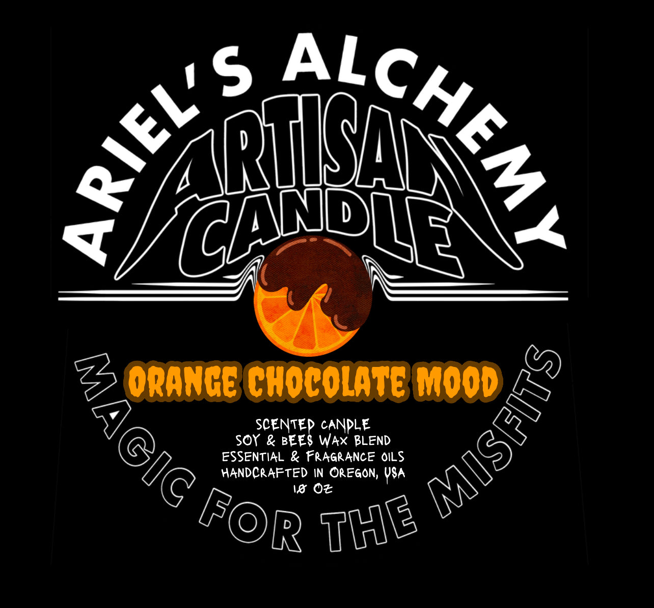 Orange Chocolate Mood scented candle