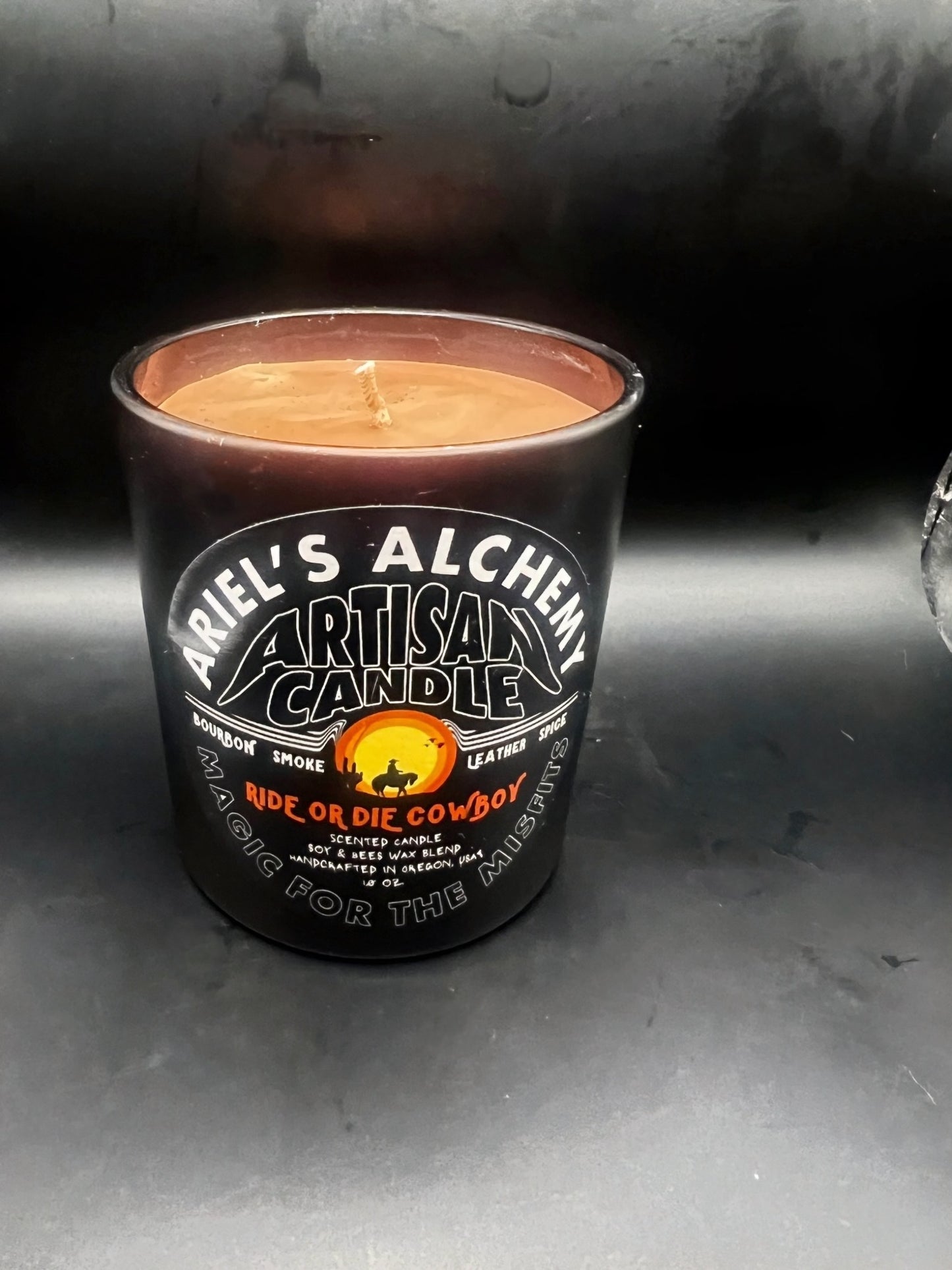 Ride or Die Cowboy scented Candle